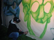 "live" graffiti artist