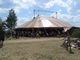De tent waar de aftershow plaatsvond